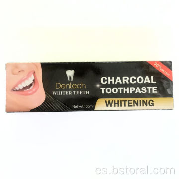 Blanqueamiento y limpieza profunda Paste de dientes de carbón activado